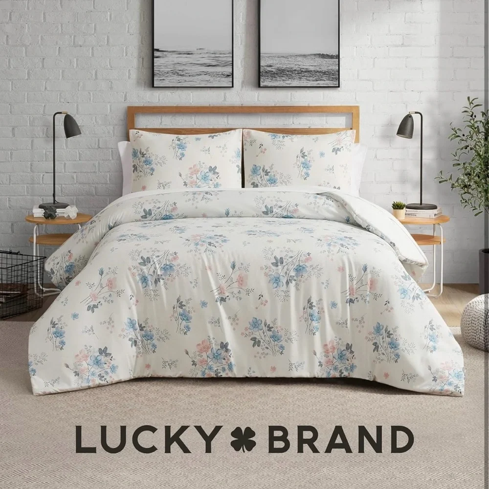 Lucky Brand Clarie Floral Comforter Set-Twin/Twin XL Size-2 Piece Luxurious Set
